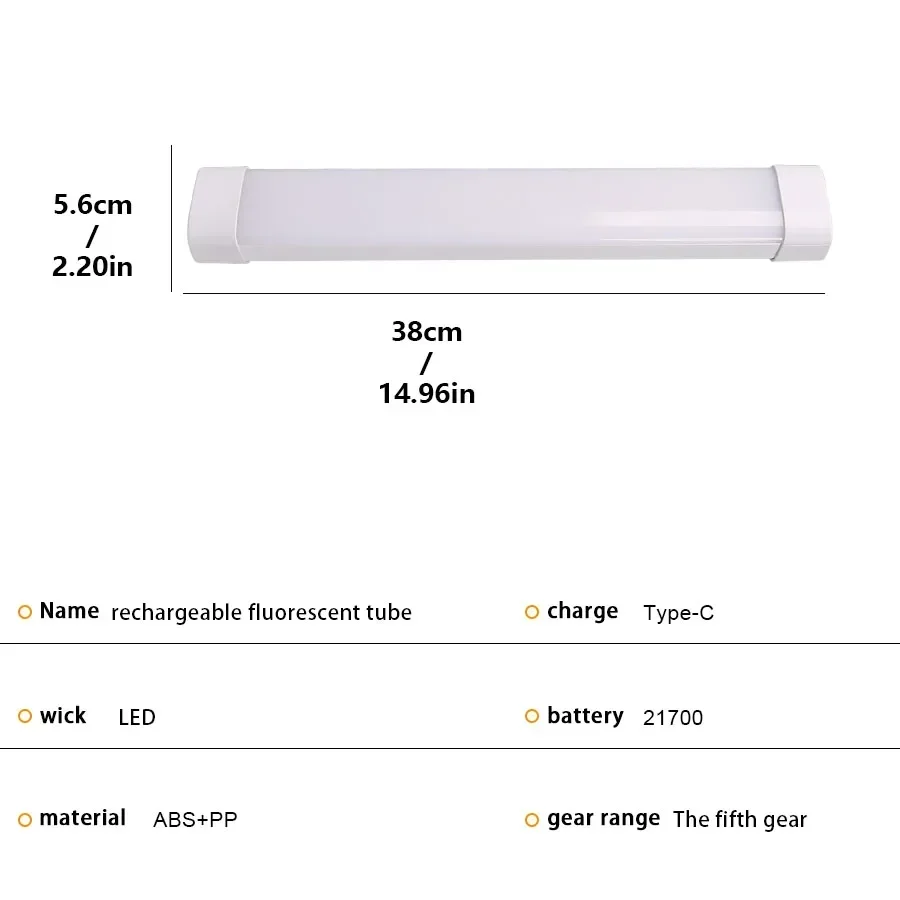 Wireless 39cm Cabinet Light USB Rechargeable 18000mAh LED Night Light Closet Wardrobe Lamp Kitchen Staircase Bedroom Decor