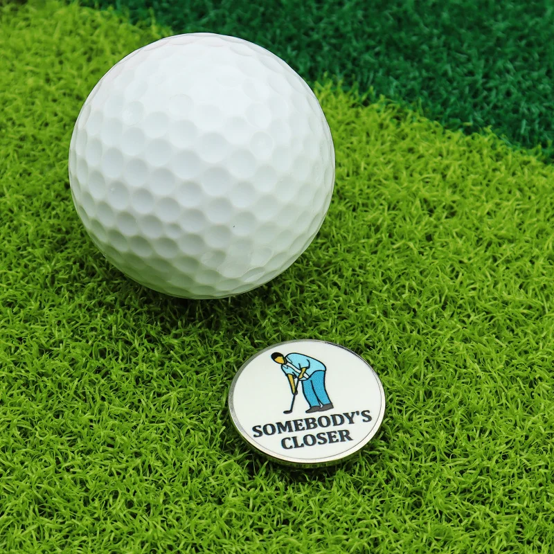 【 New 】 New creative metal enamel ball marker with golf accessories