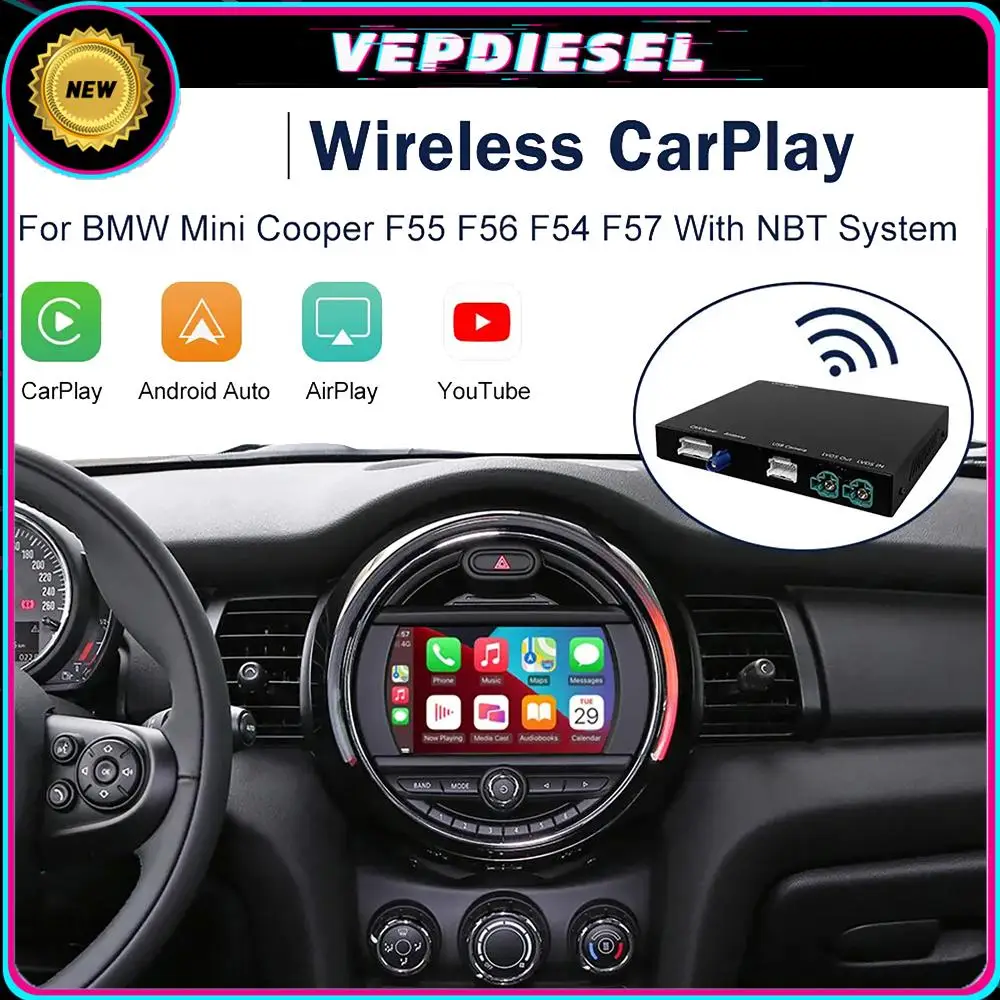 Wireless-CarPlay-Android-Auto-NBT-For-BMW-Mini-Cooper-One-Hatch-Clubman ...