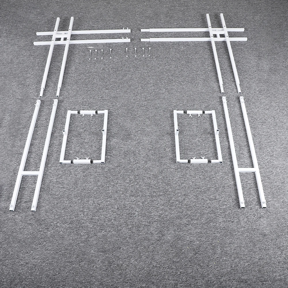 Wedding arch Wrought Iron Wedding Props Double Pole Square Arch Flower Stand Outdoor Square Frame Shelf Party Backdrop Decor