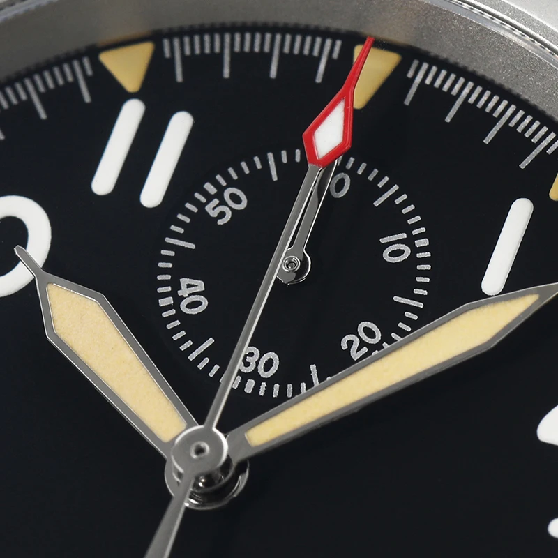 Militado Watch For Man Quartz Chronograph VK61 Chronograph 100M Water Resistant Military Style Vintage Watches BGW9 Luminous