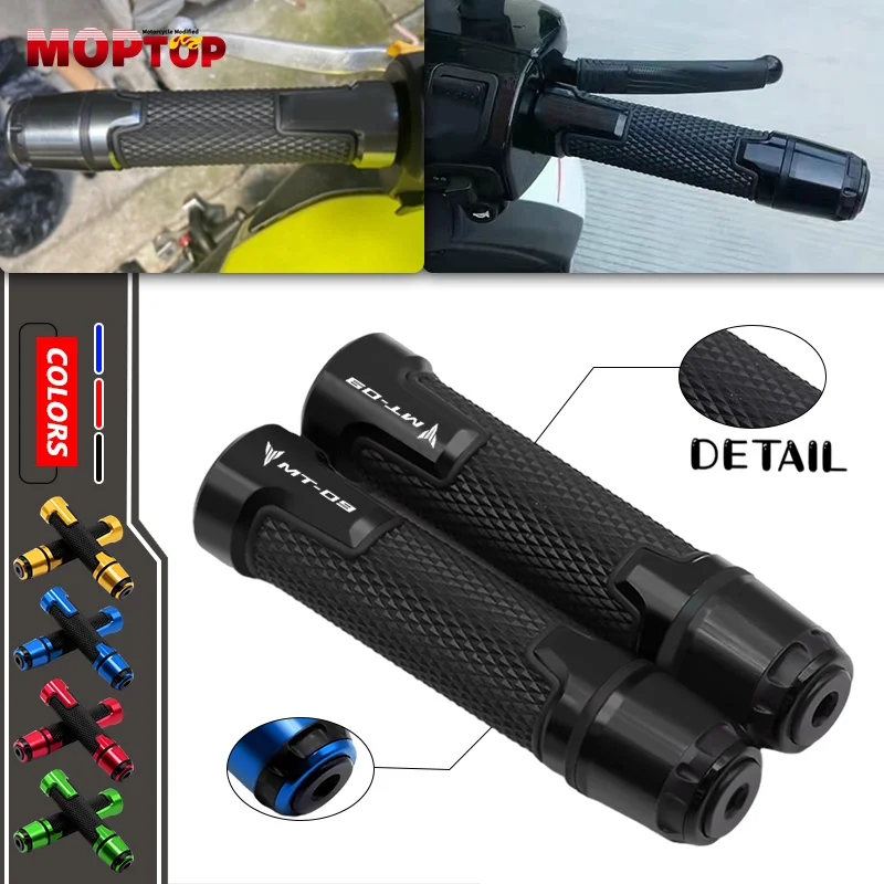 

For Yamaha MT-07 FZ-07 MT-09 FZ-09 FJ09 22mm Universal Handlebar Grips Rubber Handle Grips Protector Hand Grip Ends mt-07 mt-09