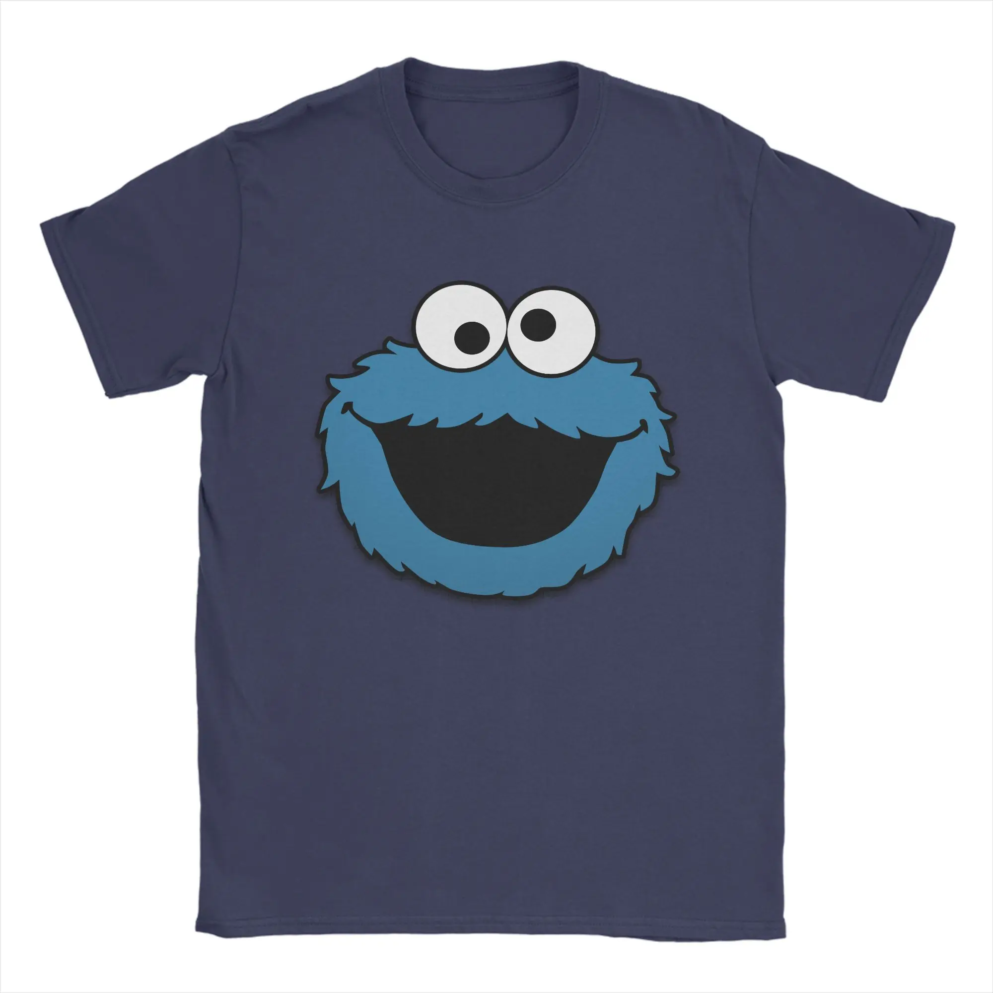 Anime Cookies Monsters T-Shirt Unisex Baumwoll-Tops Vintage Sesame Street SesameStreet Rundhalsausschnitt Kurzarm