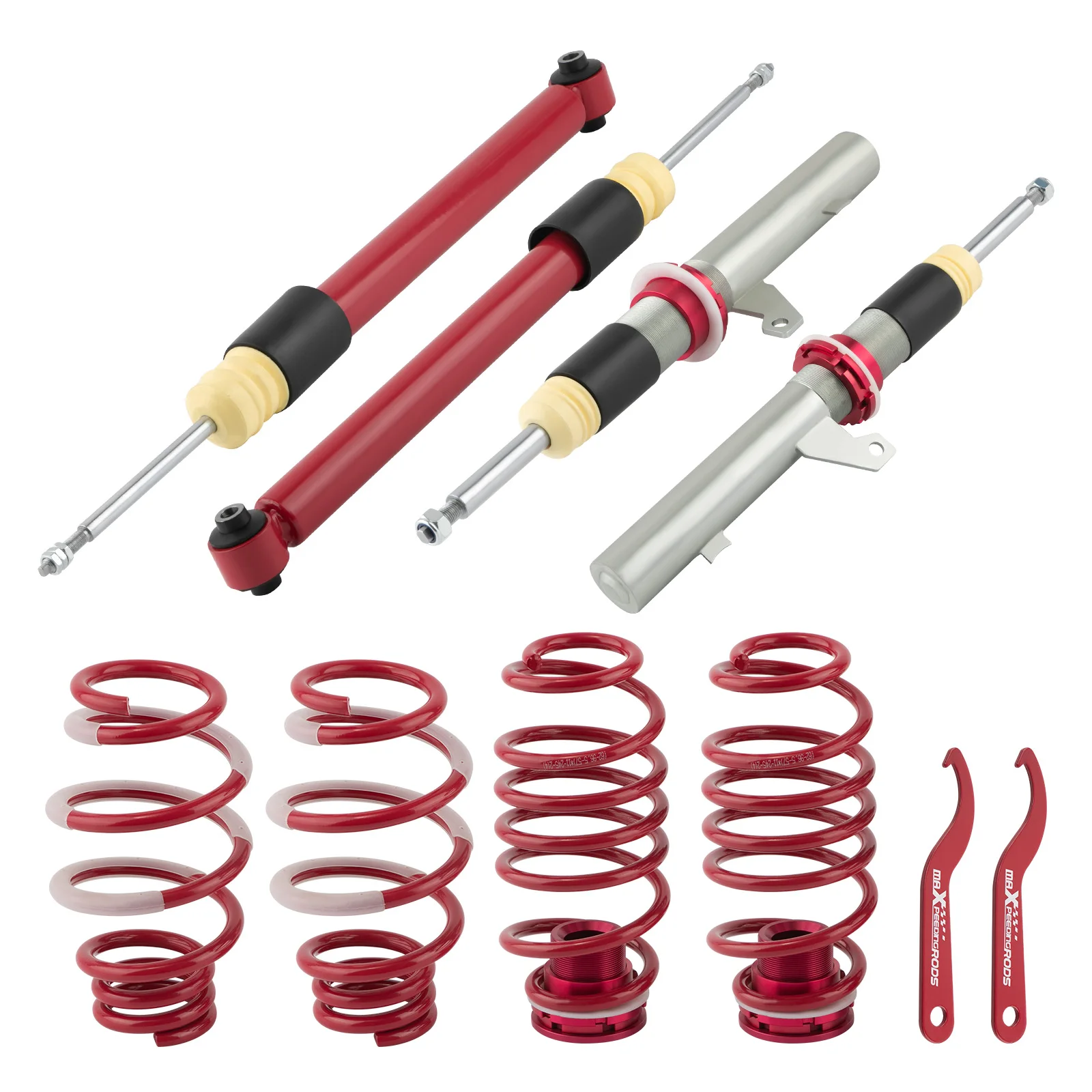 

Maxpeedingrods coiloверы регулируемые катушки для понижения для VW Golf MK8 2020-2022 Coilover подвеска амортизаторы катушки пружины