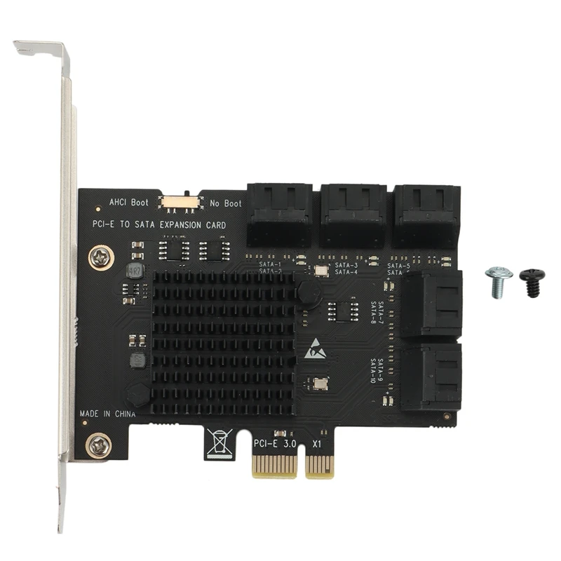 

Плата расширения SA3112J PCIE PCI-Express X1 на SATA 3,0, 6 Гбит/с, высокоскоростная Плата расширения W/ PCI-E X4 X8 X16