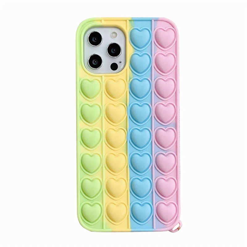 3D Cute Cartoon Pop Toy Case for Samsung S20 FE S21 S8 Plus Note 8 20 Ultra A20E A01 A02 A12 A31 A51 A70 A71 A32 A52 A72 A21 A11 silicone case for samsung Cases For Samsung