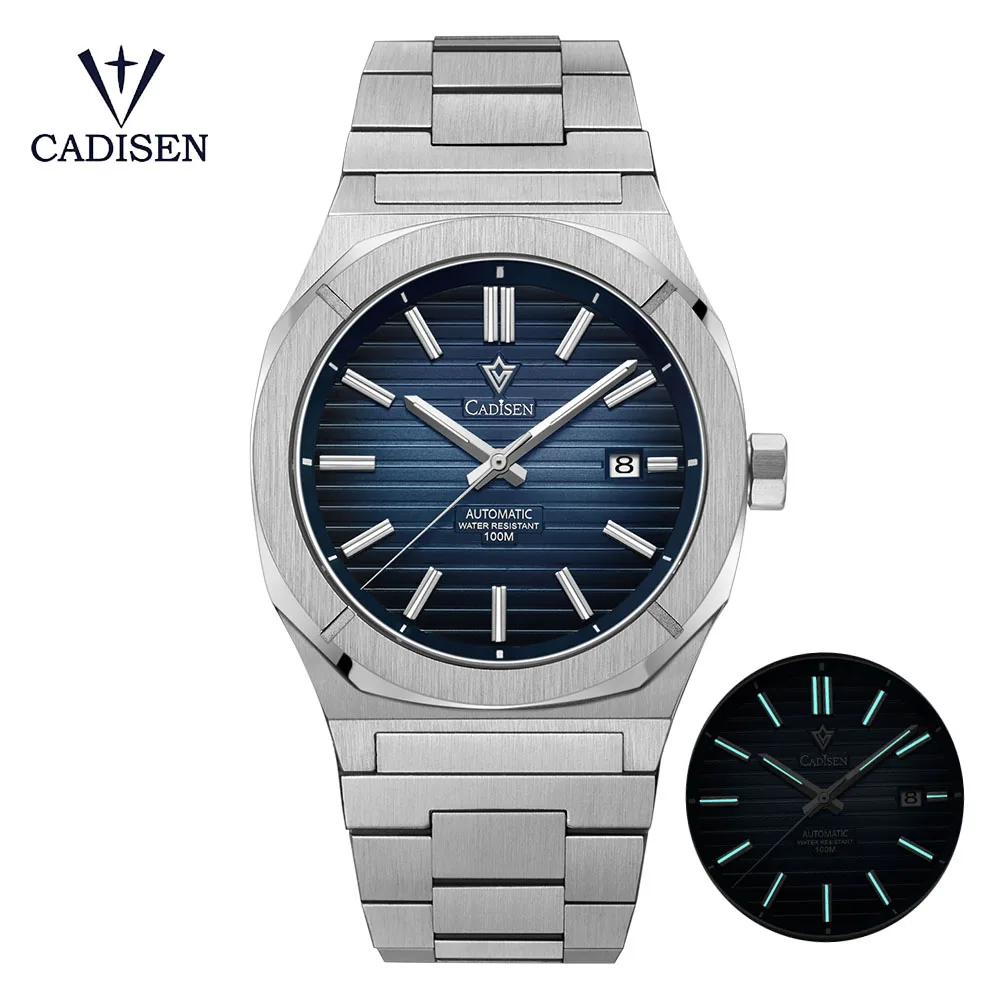 Cadisen Diver Watch Retro Luxury Sapphire Miyota 8215 German Designer Men Orologi Meccanici Automatici 10Bar Impermeabile Luminoso