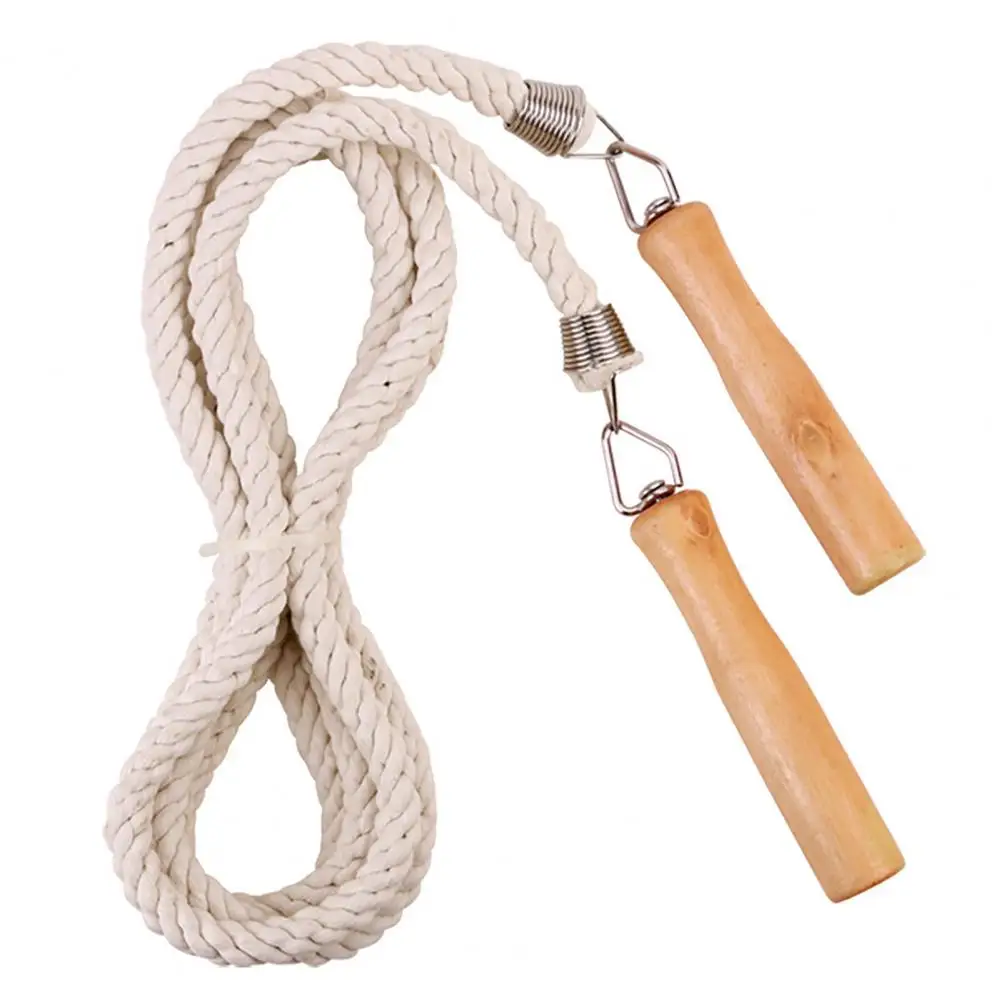 3/5/7/10m Thick Rope Electroplated Spring Group Skipping Rope Anti-slip Wooden Handles School Collective Long Jump Sports E