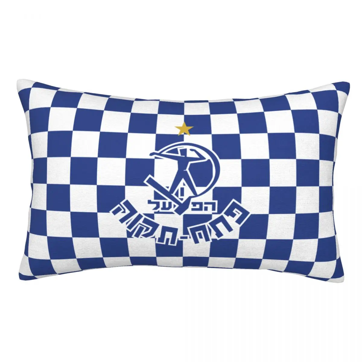Israel Hapoel Petah Tikva Fc Pillowcase Decorative Sofa Cushion Double-sided Printing Short Plush Pillowcase Home 1