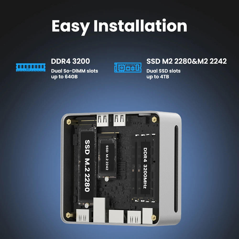 Genmachine Ryzen 3 7330U Mini PC - 4 Core 8 Thread, 15W Low Power