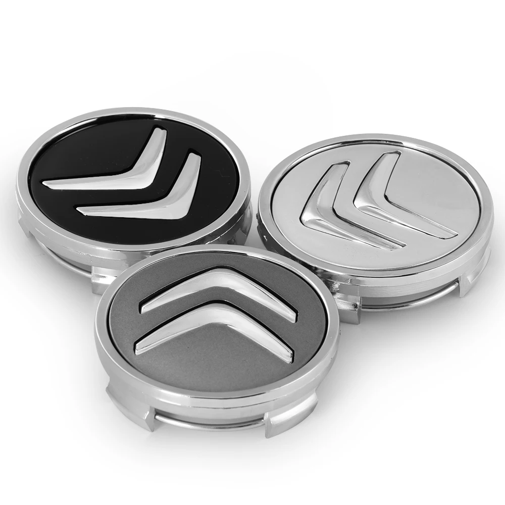 4개 56mm/60mm 자동차 휠 허브 센터 캡 배지 커버 스티커 시트로엥 Xsara C5 에어크로스 카커트 C1 C2 C3 C6 C8 C4 피카소용