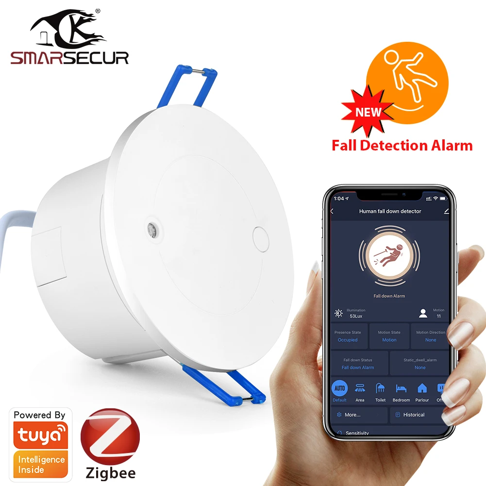 de luminosidad de luz Tuya WiFi / Zigbee PIR 240V, Detector de presencia humana, detección de caída|Sensor y detector| - AliExpress