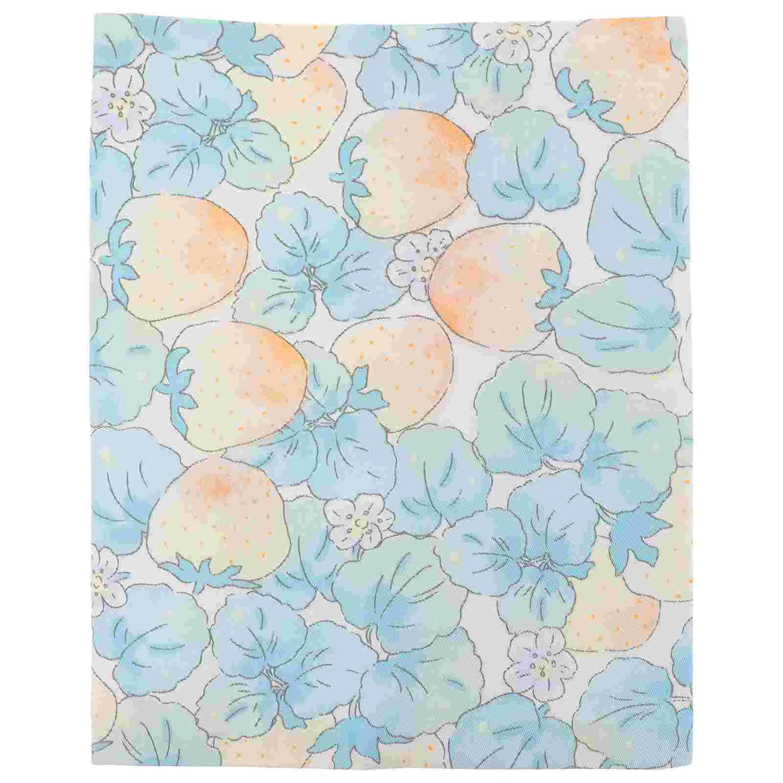 

The Notebook Protection A5 Size Strawberry Decor Notebook Decorative Fabric Exquisite Cloth Travel