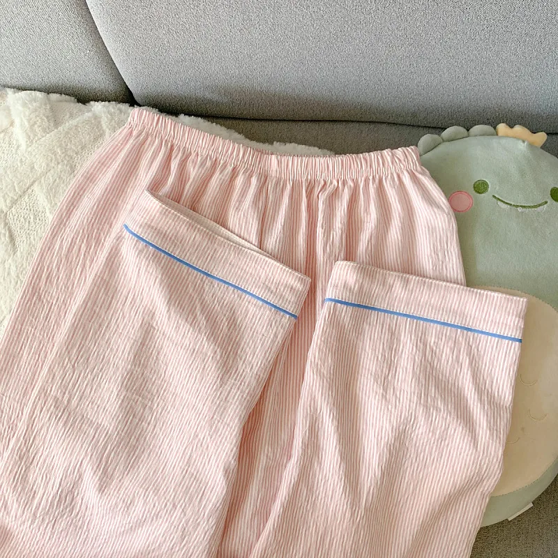 Frühling/Herbst Neuerscheinung Wolkenmuster-Pyjama für Damen Langarm-Oberteil mit Langer Hose Süßes und Niedliches Homewear-Set – Detail 13