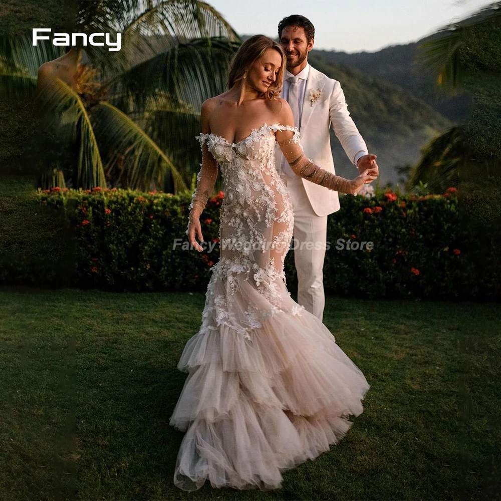 Mermaid fit Designer Algerian Caftan Wedding Gown