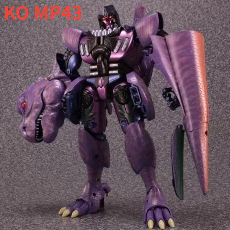 재고 장난감 마법사 변신 KO MP43 MP-43 2.0 티라노사우르스 비스트 워즈 공룡 전사 액션 피규어 로봇 장난감, 상자 포함