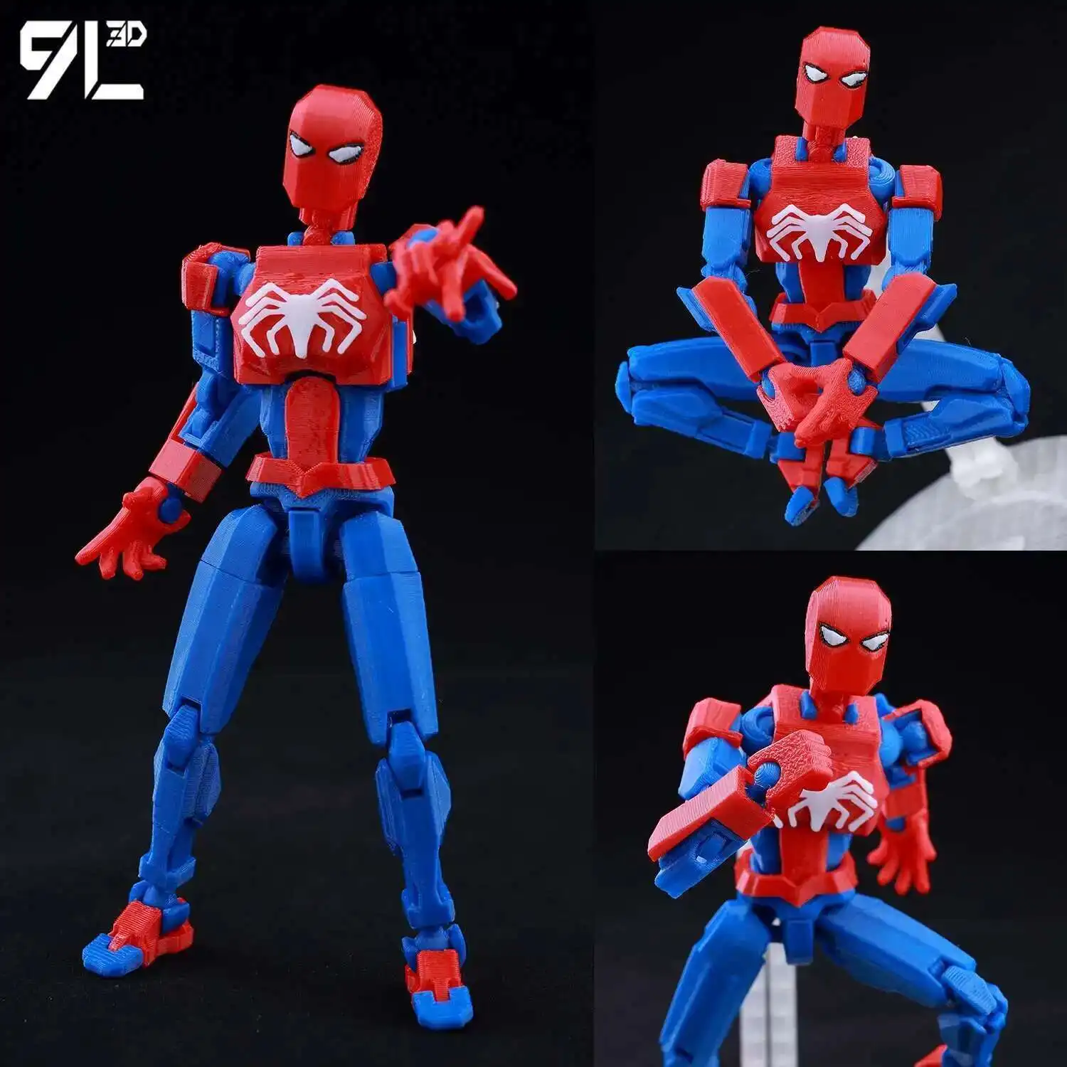 9L3D Printed Lucky Dummy 13 Spider-Man 3D Printed Action Figure