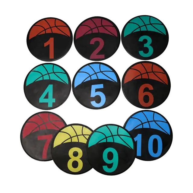 10Pcs Soccer Anti-Slip Training Mat and Spot Markers for Classroom Soccer Exercise 3