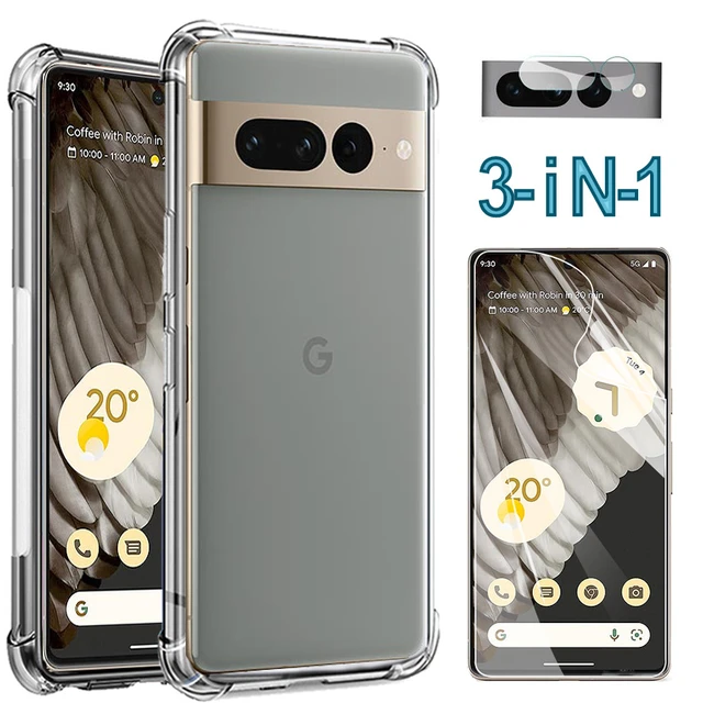 For Google Pixel 7A Case Soft Premium Silicone Case with Flocking inside  funda For Pixel 7A чехол Cover with Strap - AliExpress