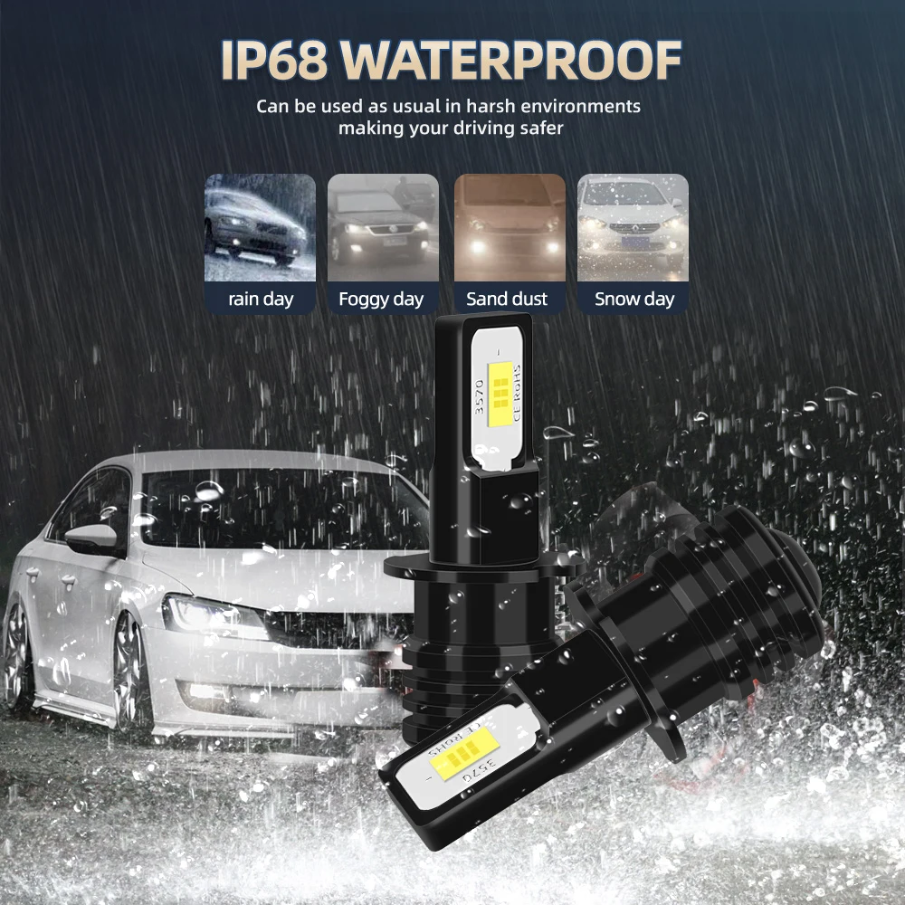 LED 안개 전구 20000LM 6000K 흰색 12V 자동차 램프 현대 ELANTRA III XD 2000 2001 2002 2003 2004 2005 2006