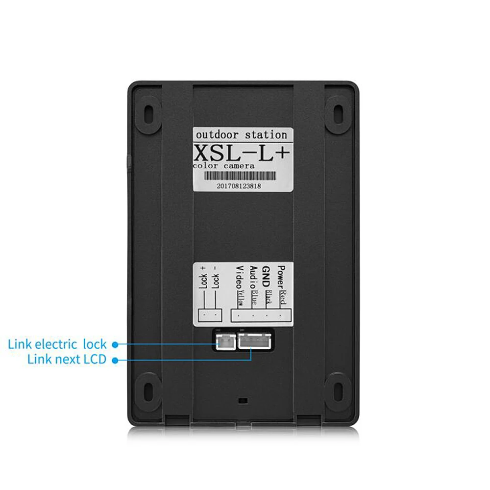 Video Doorbell Door Phone Cameras 4 Wire Cable Wired Video Door Phone Intercom Entry System
