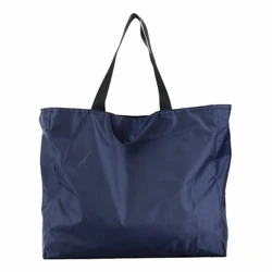 Enhanced Product Title:  
Large Capacity Washable Reusable Grocery Tote with Zipper - L (Navy Blue)