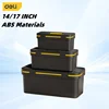 Deli 14/17 Inch Black Carrying Case Storage Durable Organizer Tools Packaging Box Multifunction Electrician Portable Tool Boxes 1