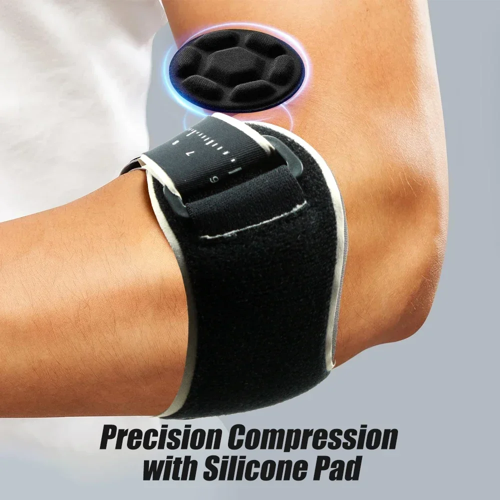 1PCS Tennis Elbow Brace-Adjustable Forearm Support Band with Removebale Pad, Elbow Strap for Bursitis, Golfers, Tendinitis