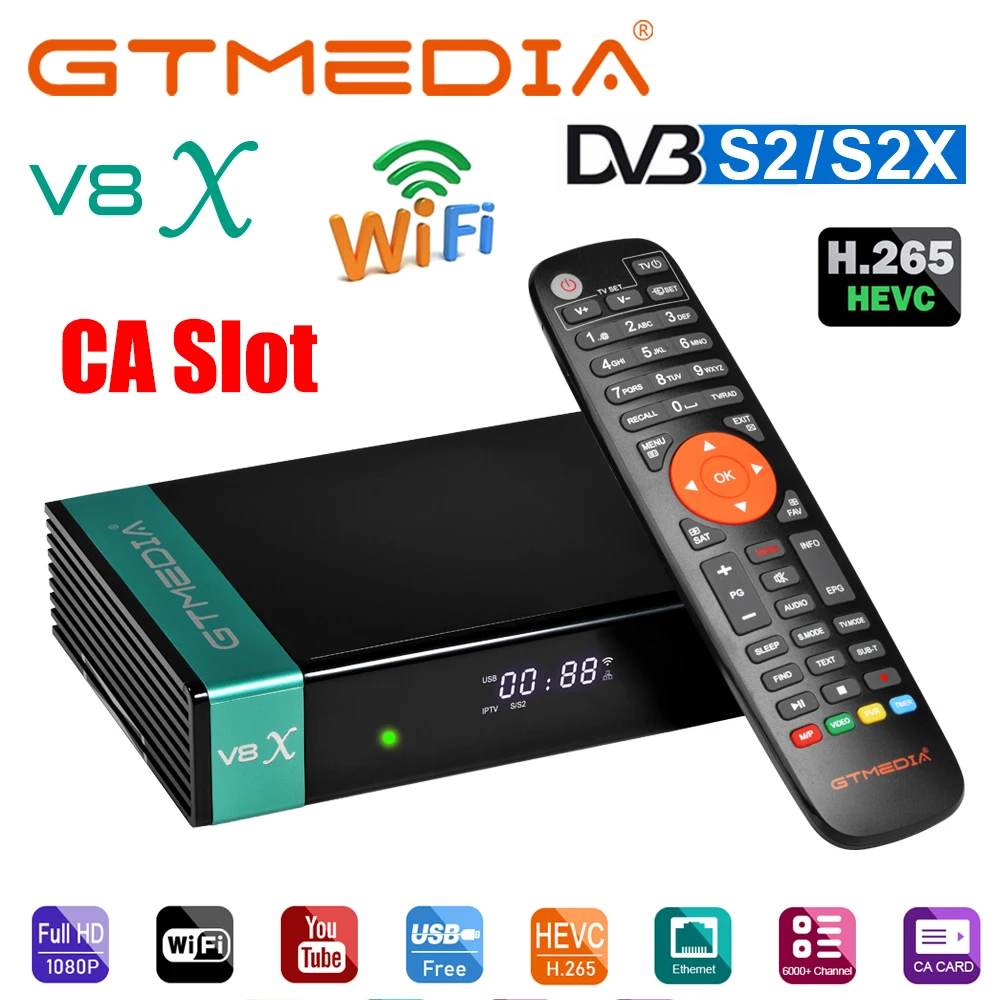 Nueva llegada Acumulación diluido Satellite Receiver Smart Wifi | Gt Media V8x | Gtmedia V8x | Dvb S2 |  Satellite Tv Receiver - Satellite Tv Receiver - Aliexpress