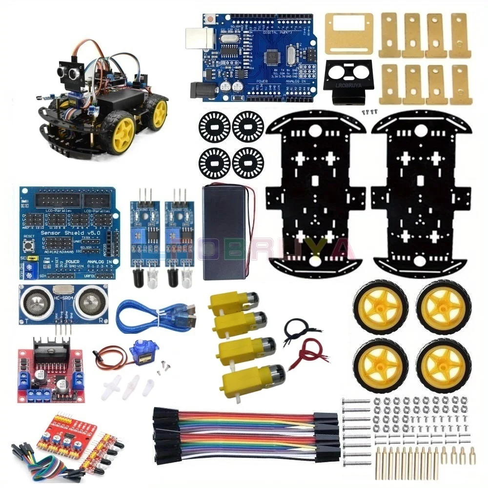 smart-automation-robot-car-kits-diy-atualizado-grande-programacao-divertida-conjunto-completo-e-manual-e-codigos-ltark-39-4wd