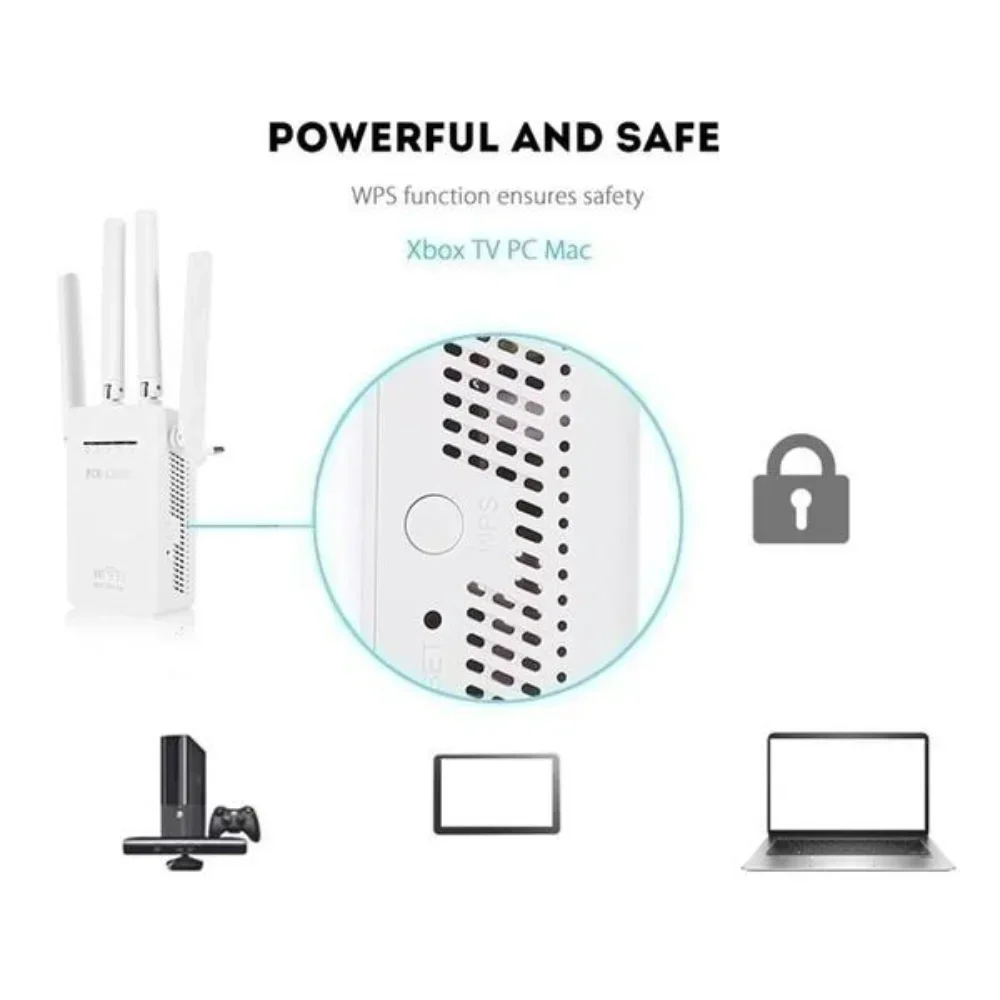 WiFi Signal Booster WiFi Router 1200Mbps WiFi Range Extender Repeater Wireless Amplifier Router Signal Booster GY