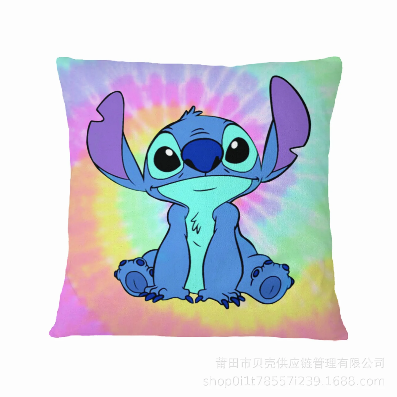 Taie d'oreiller imprimée double face Disney Anime Stitch, figure Kawaii, taie d'oreiller pour chambre d'enfant, décoration intérieure, cadeaux