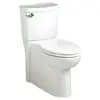 Elongated Two-Piece Toilet Chair Height White Porcelain Material 1