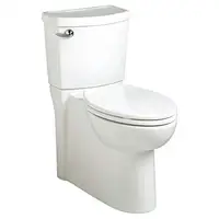 Elongated Two-Piece Toilet Chair Height White Porcelain Material 1