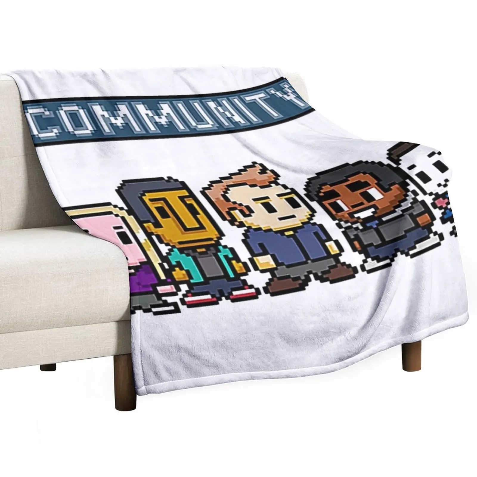 

The Pixel Community Throw Blanket blankets and throws Winter bed blankets