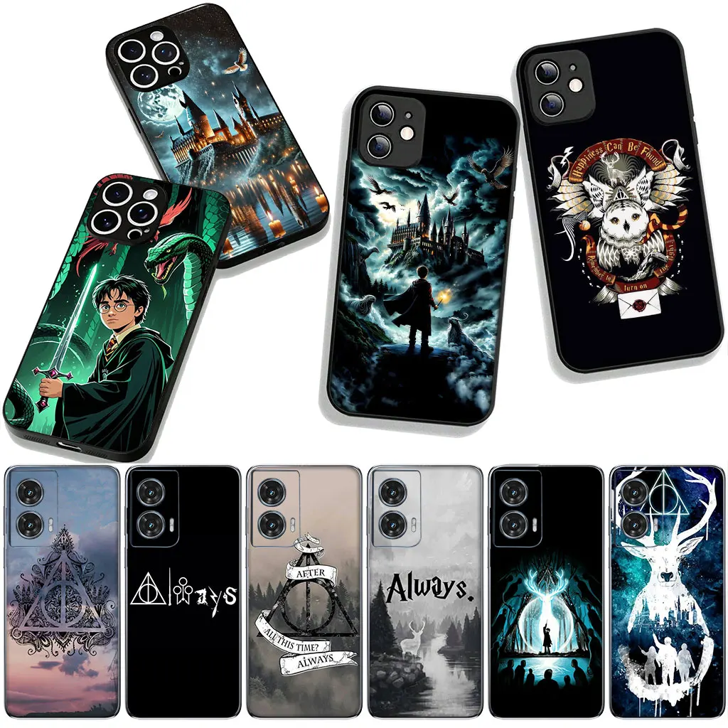 Whimsical Owl & Wand Poster Art Phone Case Cover