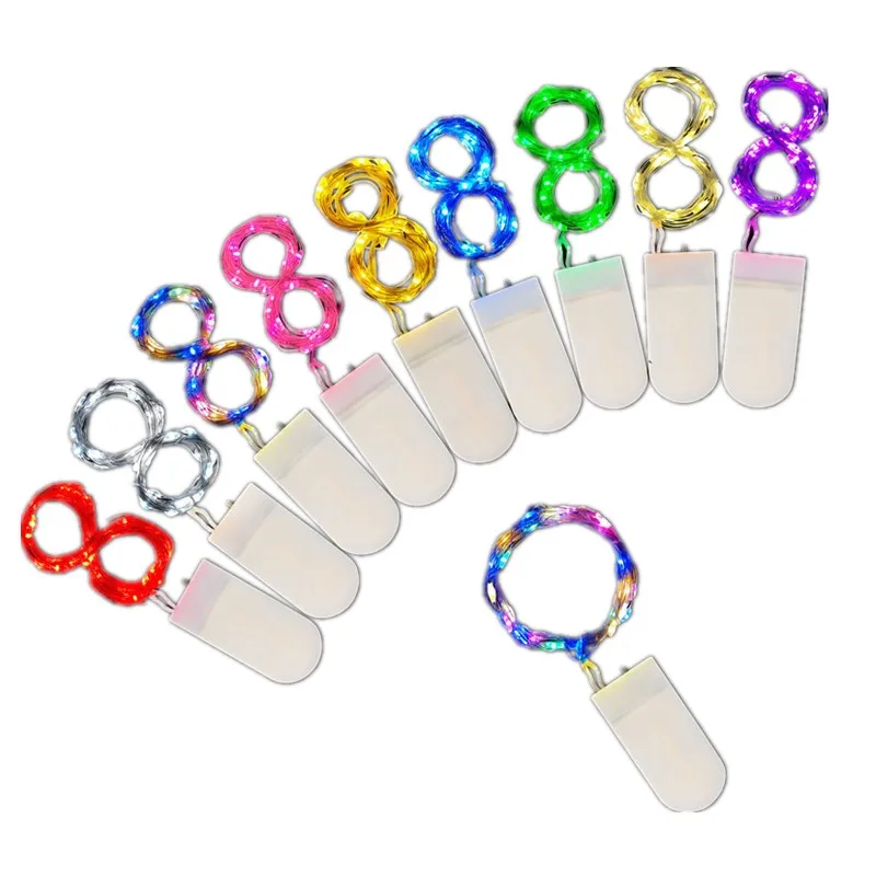 

Mini Christmas Light Waterproof 5PCS Fairy Light for Wedding Xmas Garland Party LED Copper Wire String Light 5M CR2032 Battery