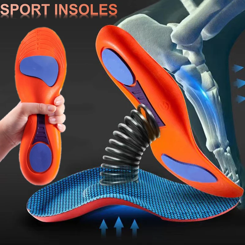 

Sports Elasticity Insoles Men Orthopedic Insoles Feet Care Women EVA Breathable Shock-absorbing Arch Support Shoe Insole Running