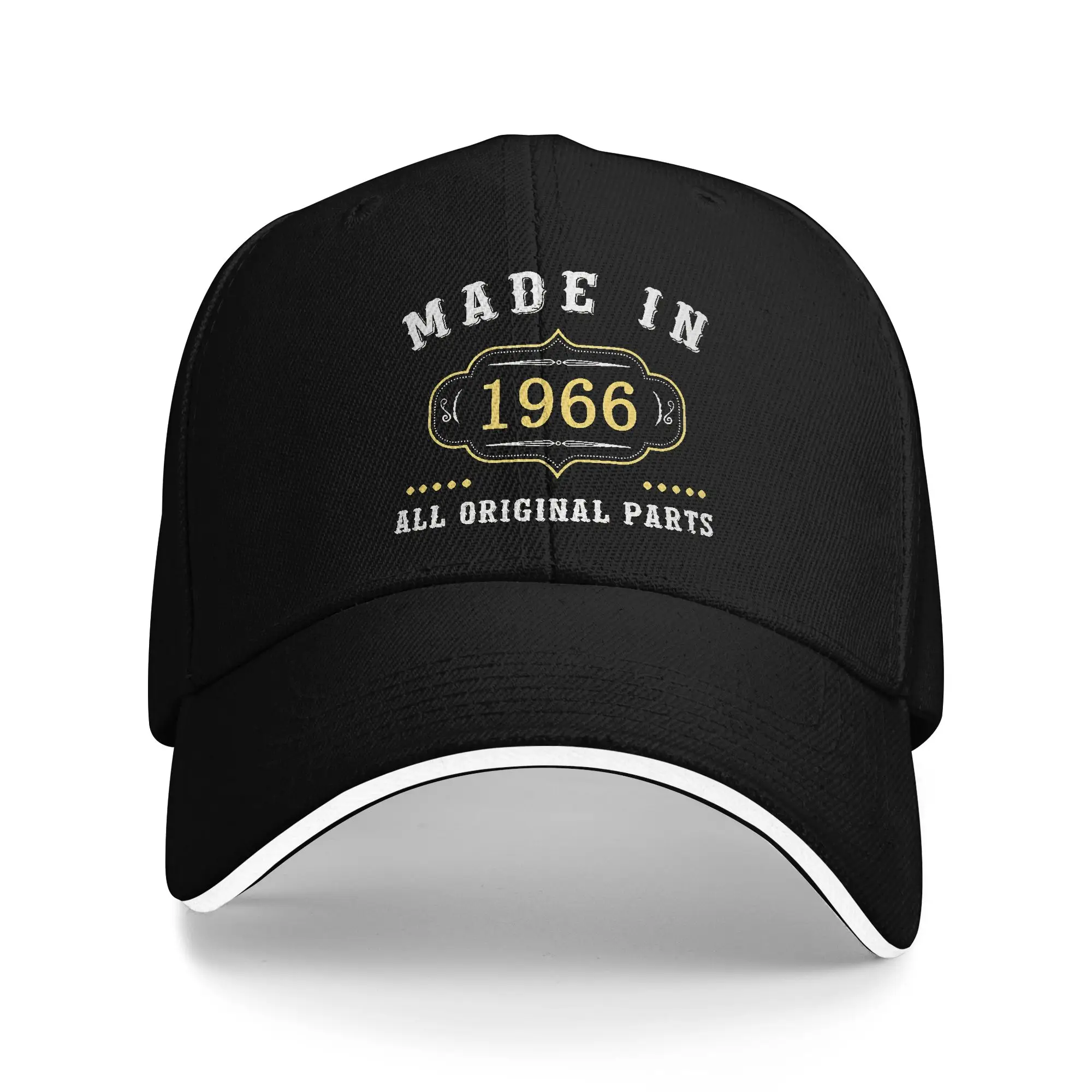 Männer Frauen geboren im Jahr 1966, Vintage-Alter, 60 Jahre alt, lustig, 60. Geburtstag, Hut, modische Baseballkappe, Sonnenhut, Reise-Kopfbedeckung