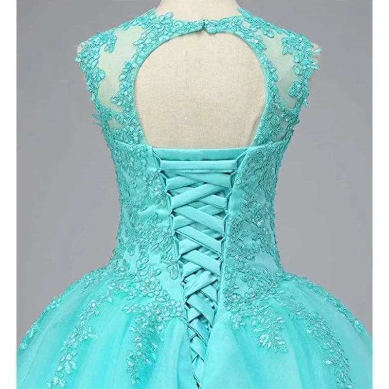 Ball Gowns Vintage Quinceanera Dresses Appliques Tulle Lace Prom Party Gowns Formal Graduation Dress Vestido De 15 Anos Sweet 16