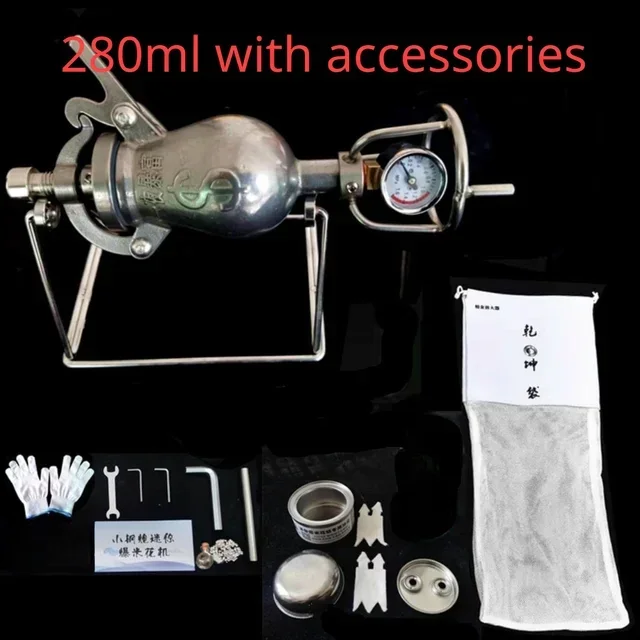 280ml 304 Stainless Steel automatic mini popcorn machine home small popcorn pots old fashioned hand cranked maker