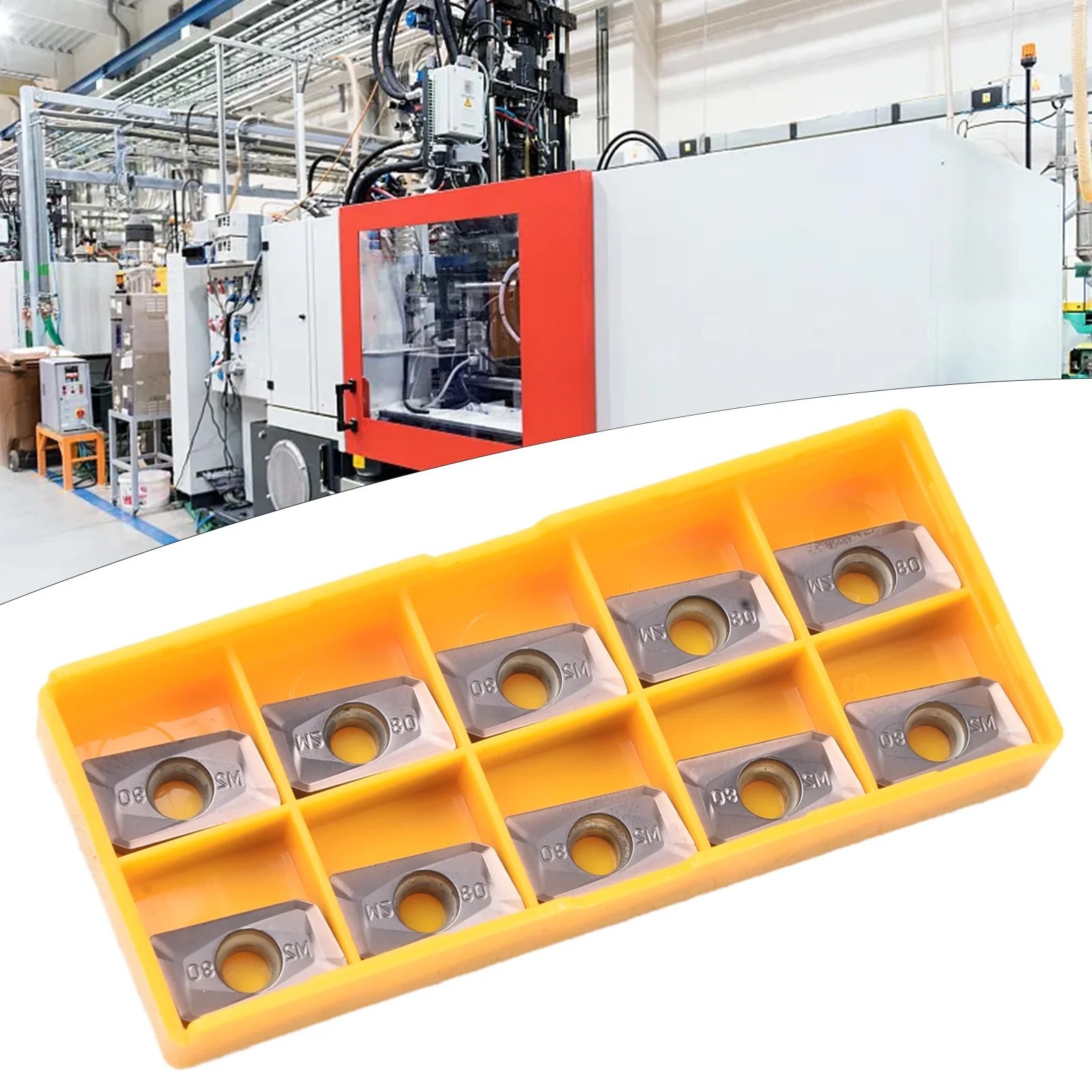 

Сменные лезвия APMT1604PDER -M2 LF6018, карбидные пластины для металлообработки, аксессуары для токарных инструментов, 10 шт.