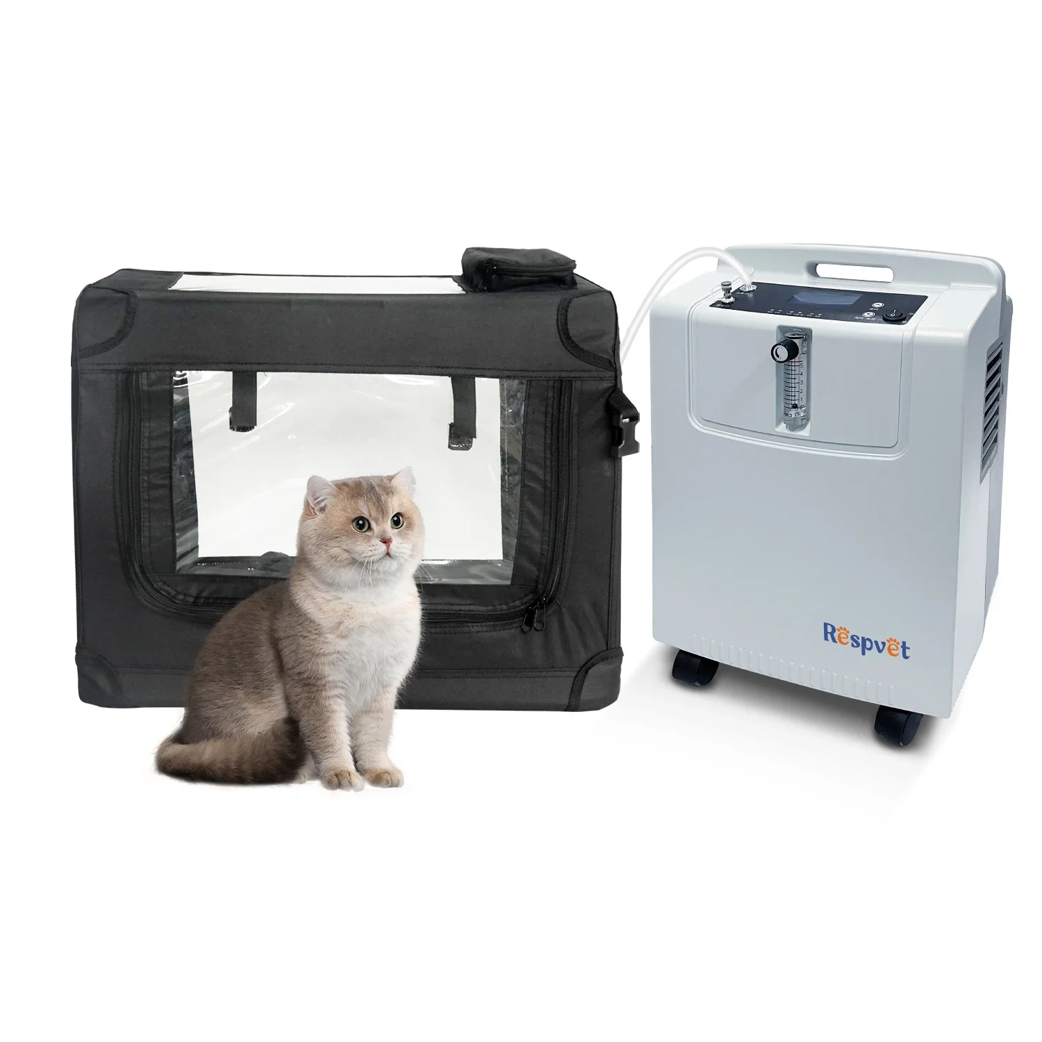 

Pet home unit with pet concentrator, veterinary room