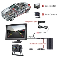 Universal Backup Car Rear view Camera with 5 inch Monitor for Truck HD Screen LED Night Vision Waterproof Paking Bus Security - Image 3