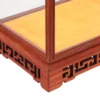 Wood Base Clear Glass Dome Display Case Dust Proof Storage Box Home Decor Shelf Antiques Figurine Holder Craft Model Case 3