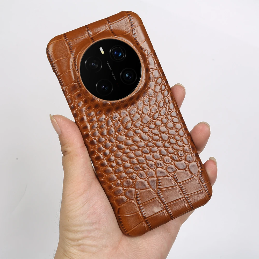 Magnetic Genuine Leather Phone Case with Magsafe Compatibility