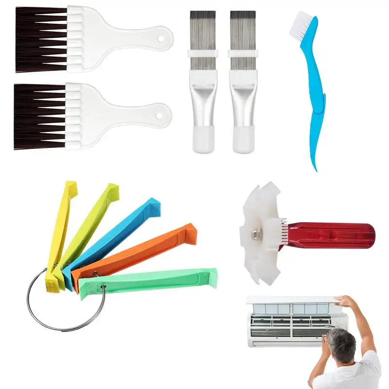 Coil Comb Cleaner Portable Air Refrigerator Fin Cleaner Tool Easy To Use Evaporator Radiator