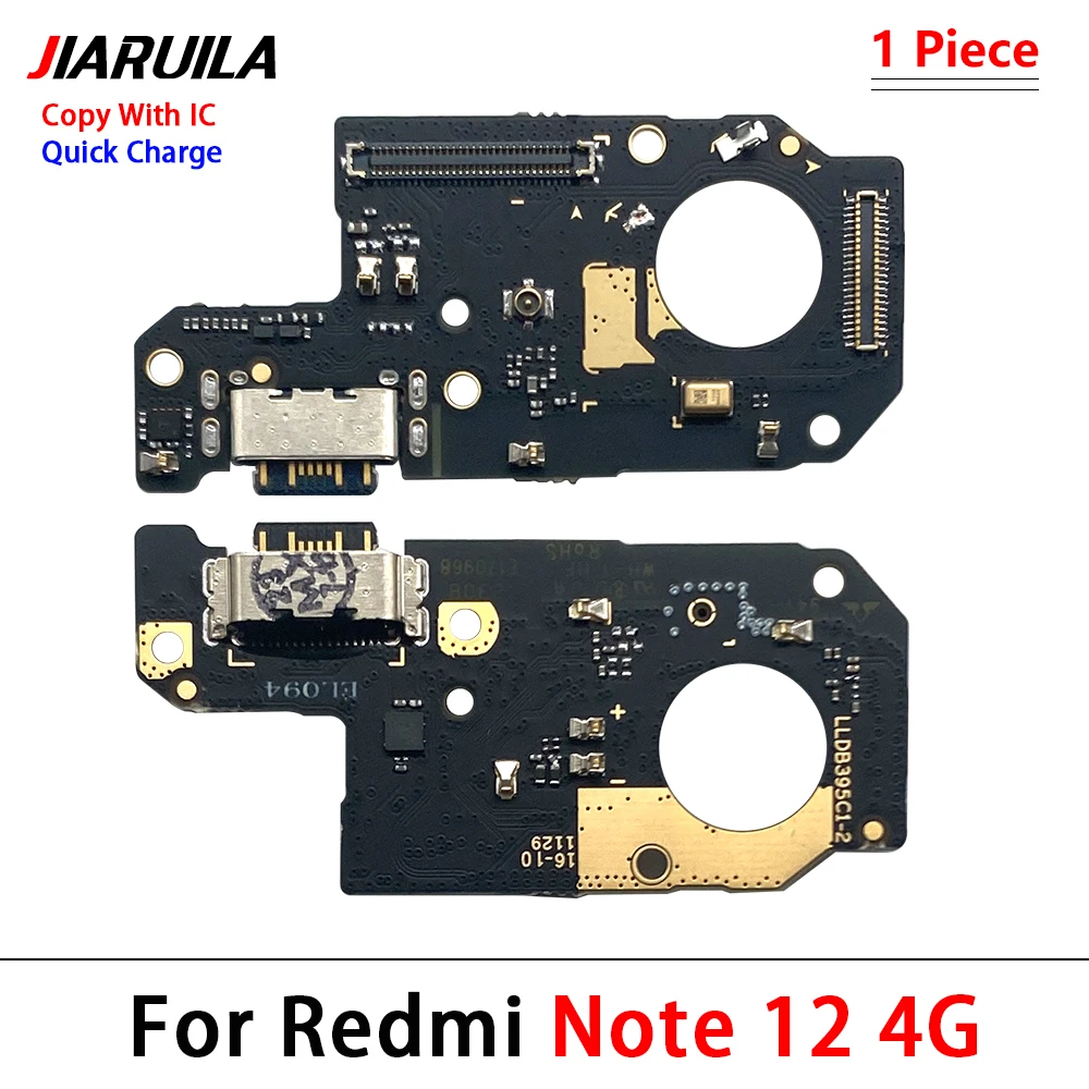 Connecteur De Charge USB-C Pour Xiaomi 12 / 12S / 12X - Charge Rapide - Noir