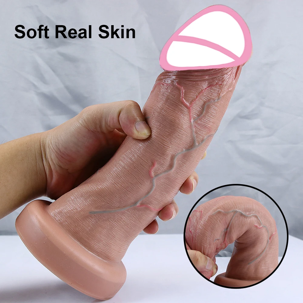 Sex Toys 7.5cm Glans Penis Realistic Dildo Anal Plug Suction Cup Strapon For Woman Vagina Orgasm Masturbation