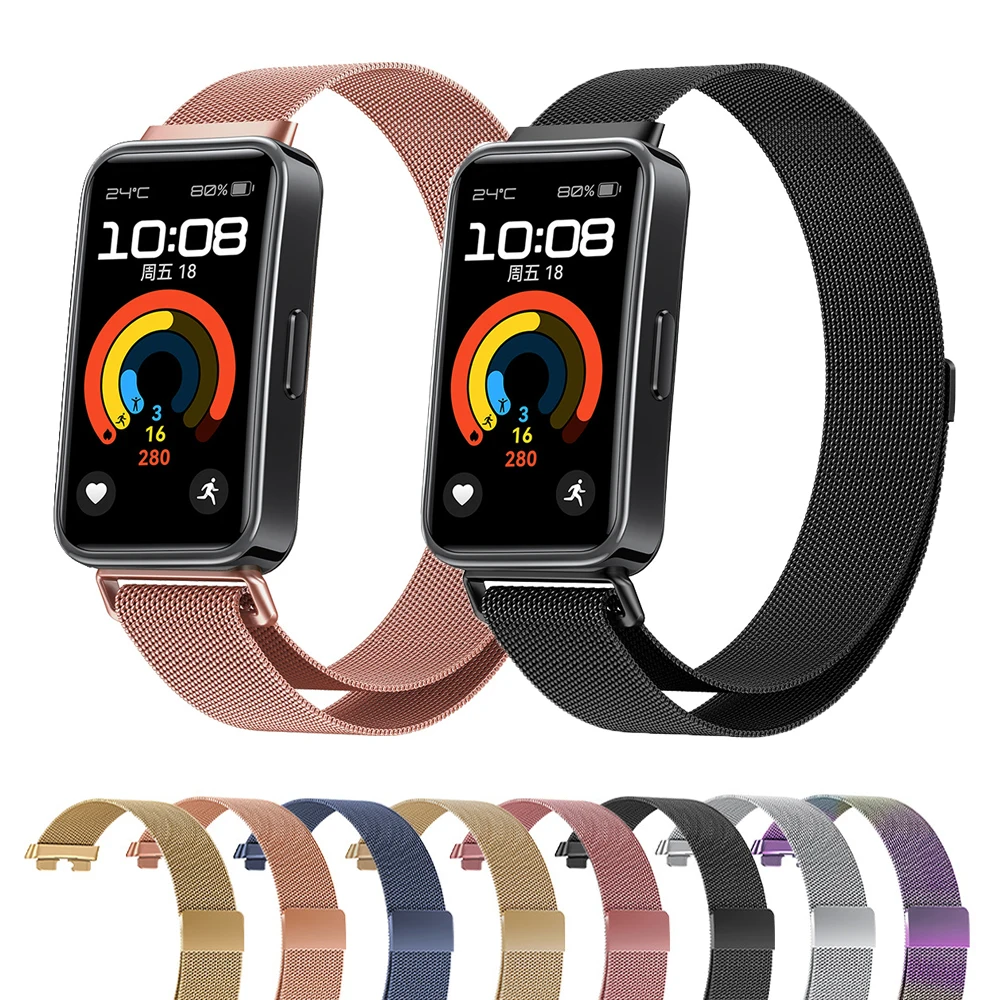 

Ремешок «Миланская петля» для Huawei Band 9, браслет для huawei Band 8, Correa, магнитный браслет для Huawei Band8/9, аксессуары